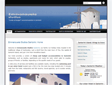 Tablet Screenshot of emmanouelastudios-santorini.com